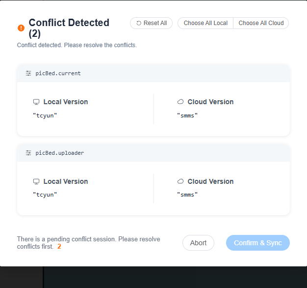 conflict resolution dialog