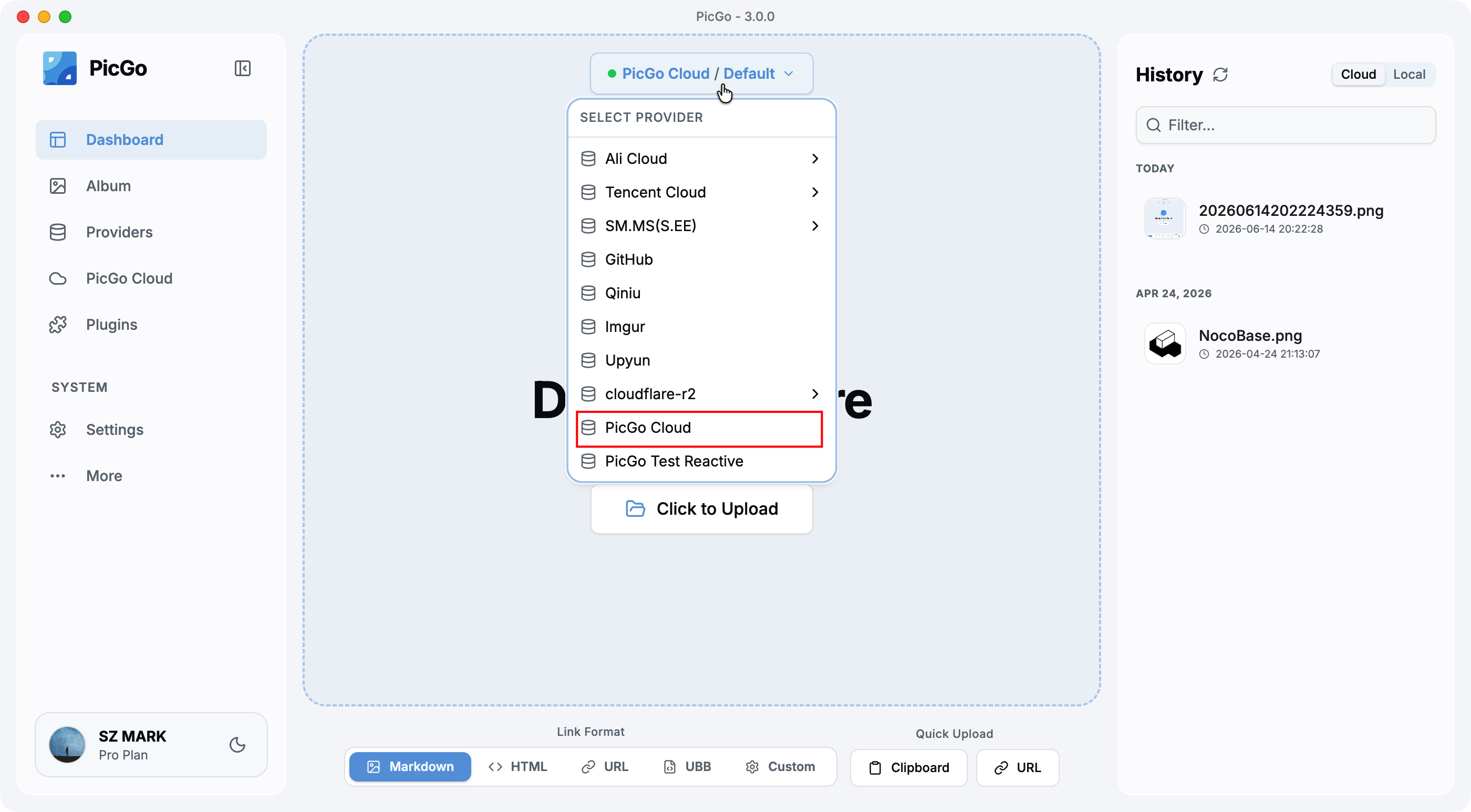 picgo cloud uploader